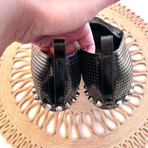 Jeffrey Campbell Barnett Black Loafers Patent Pointed Toe Size 7.5 - Picture 9 of 9